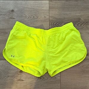 Under Armour Women's Bright Yellow Athletic Shorts